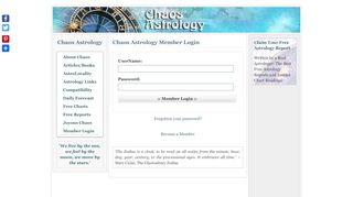 
                            9. Chaos Astrology Member Login