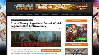 
                            13. Chaos Theory: A guide to Secret World Legend's first MEGAversary ...