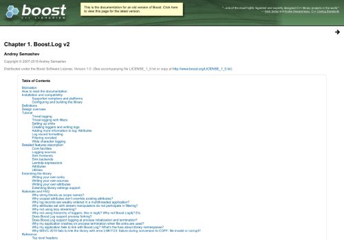 
                            4. Chapter 1. Boost.Log v2 - 1.63.0 - Boost C++ Libraries