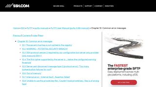 
                            7. Chapter 10: Common error messages | PuTTY User Manual (putty ...