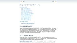 
                            5. Chapter 10. JBoss Login Modules - JBoss.org Documentation