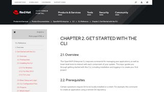 
                            5. Chapter 2. Get Started with the CLI - Red Hat Customer Portal