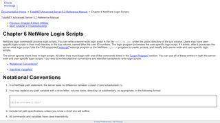 
                            13. Chapter 6 NetWare Login Scripts (TotalNET Advanced Server 5.2 ...