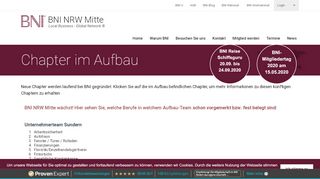 
                            12. Chapter im Aufbau in der Region NRW Mitte