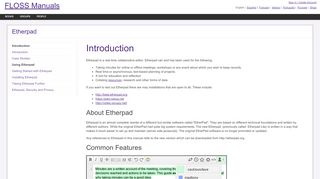 
                            8. /chapter: Introduction / Etherpad - FLOSS Manuals