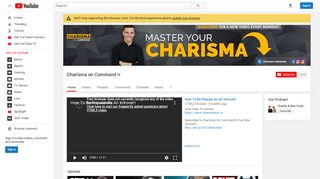 
                            3. Charisma on Command - YouTube