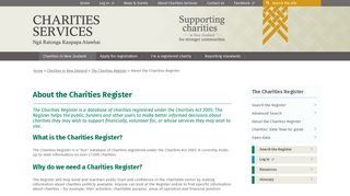 
                            12. Charities Services | About the Charities Register