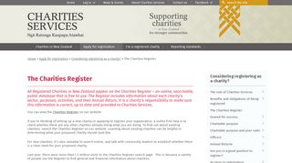 
                            5. Charities Services | The Charities Register
