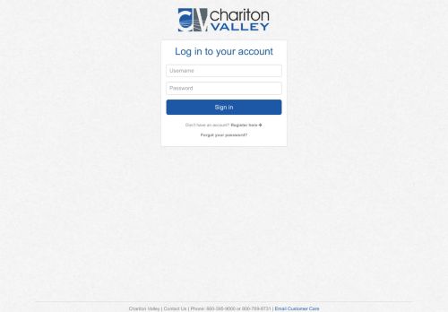 
                            7. Chariton Valley: Login