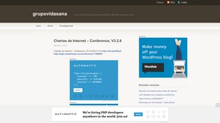 
                            13. Charlas de Internet – Conference, V3.2.8 | grupovidasana