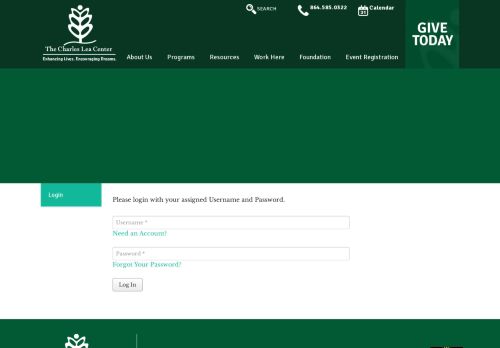
                            12. Charles Lea Center : Portal Login : Login