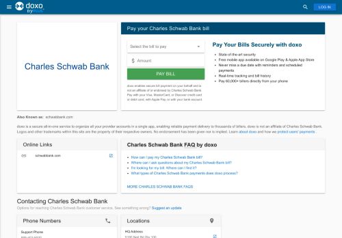 
                            8. Charles Schwab Bank: Login, Bill Pay, Customer Service and Care ...