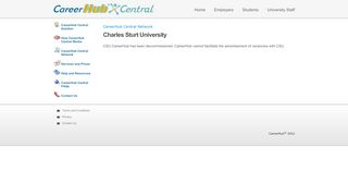 
                            11. Charles Sturt University - CareerHub Central