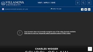 
                            7. CHARLES WIDGER SCHOOL OF LAW | Villanova University