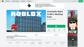 
                            13. Charlotte Eden Craft's Skating Park - Roblox