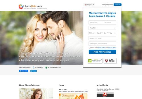 
                            2. Charmdate.com: Best Dating Site for Singles Meeting Russian Girls ...