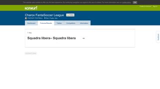 
                            12. Charox FantaSoccer League • Squadra libera - Squadra libera | Konkuri