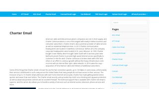 
                            12. Charter Email Login - Your Webmail Login