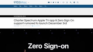 
                            9. Charter Spectrum Zero Sign On & Apple TV app launch date - - 9to5Mac