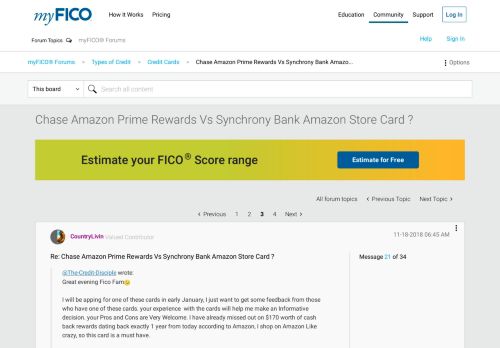 
                            8. Chase Amazon Prime Rewards Vs Synchrony Bank Amazo... - Page 3 ...