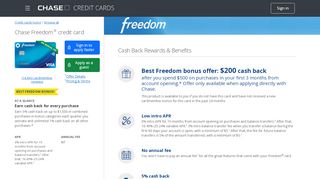 
                            8. Chase Freedom Credit Card | Chase.com - Chase Credit Cards