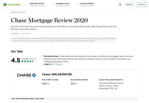 
                            10. Chase Mortgage Review 2019 - NerdWallet