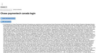 
                            12. Chase paymentech canada login