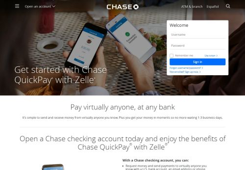 
                            7. Chase QuickPay® with Zelle(SM) - Chase.com