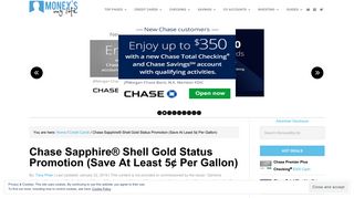 
                            7. Chase Sapphire® Shell Gold Status Promotion (Save At Least 5¢ Per ...