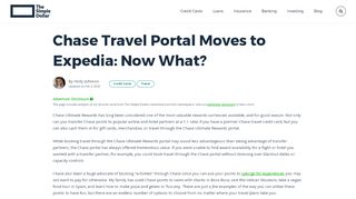 
                            10. Chase Travel Portal Moves to Expedia: Now What? - The Simple Dollar