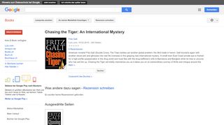 
                            7. Chasing the Tiger: An International Mystery