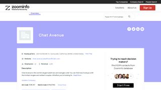 
                            11. Chat Avenue | ZoomInfo.com