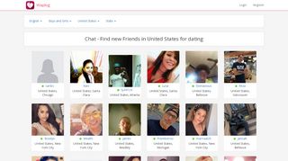 
                            1. Chat - Find new Friends in United States for dating - Waplog