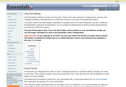 
                            12. Chat Formatting - Essentials