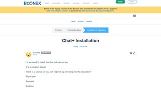 
                            11. Chat+ Installation :: BoonEx Unity Forums
