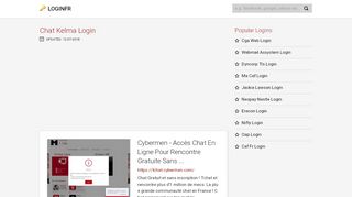 
                            10. Chat Kelma Login | Se connecter à Chat Kelma - loginfr