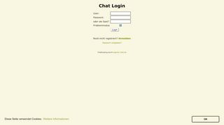 
                            2. Chat Login - Webkicks