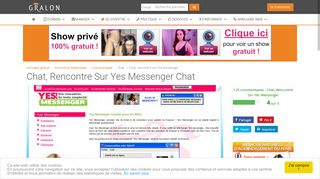 
                            10. Chat, rencontre sur Yes Messenger chat - Gralon