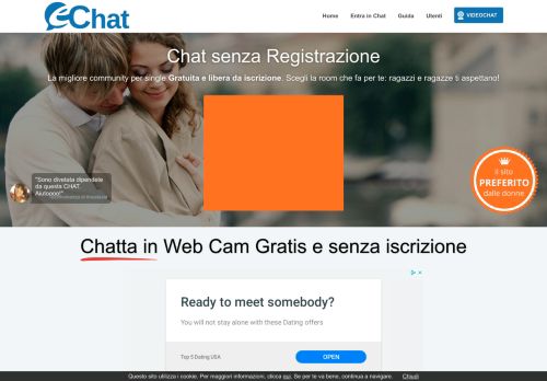 
                            12. CHAT SENZA REGISTRAZIONE: entra gratis in eChat