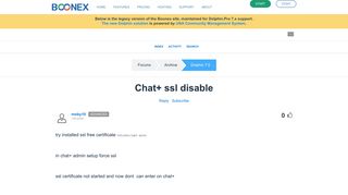 
                            11. Chat+ ssl disable :: BoonEx Unity Forums