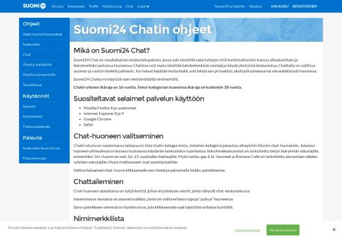 
                            4. Chat - Suomi24