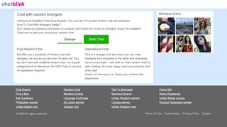 
                            4. Chat with random strangers - ChatBlink.com