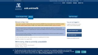 
                            10. Chat with us - ask.unimelb Home