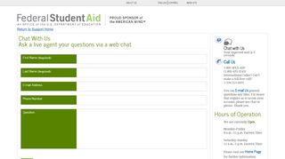 
                            12. Chat with Us - Federal Student Aid Information Center - ED.gov