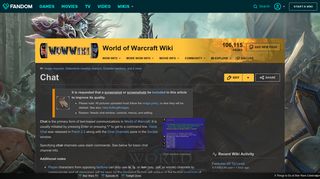 
                            9. Chat | WoWWiki | FANDOM powered by Wikia