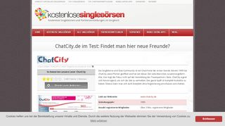 
                            2. ChatCity.de im Test: Findet man hier neue Freunde?