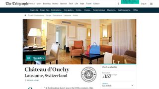 
                            13. Château d'Ouchy Hotel Review, Lausanne, Switzerland | Travel