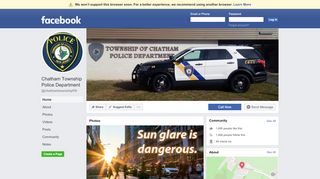 
                            13. Chatham Township Police Department - Home | Facebook
