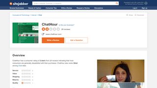 
                            12. ChatHour Reviews - 27 Reviews of Chathour.com | Sitejabber