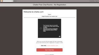 
                            6. Chatiw Free Chat Rooms - No Registration: Welcome to chatiw.com